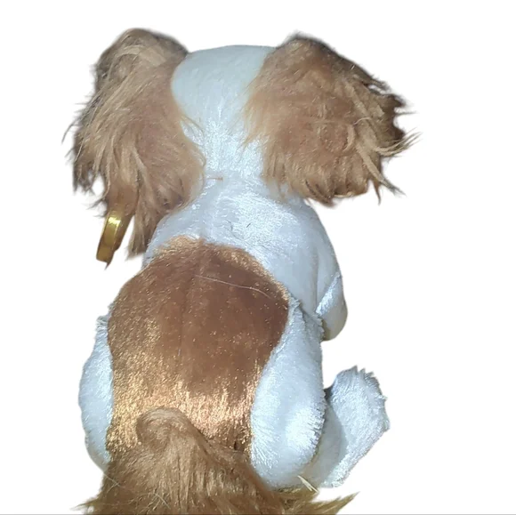 Vintage Ty Beanie Babies Collection "Regal" White and Brown Plush Dog Toy - Picture 4 of 5